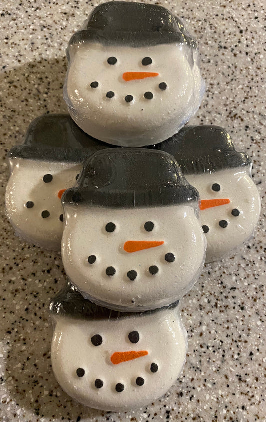 Large Snowman Sugar Plum Bath Bomb
