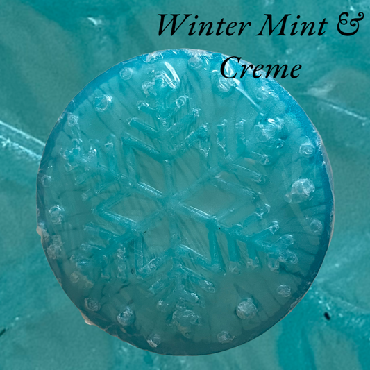 Winter Mint Snowflake Soap
