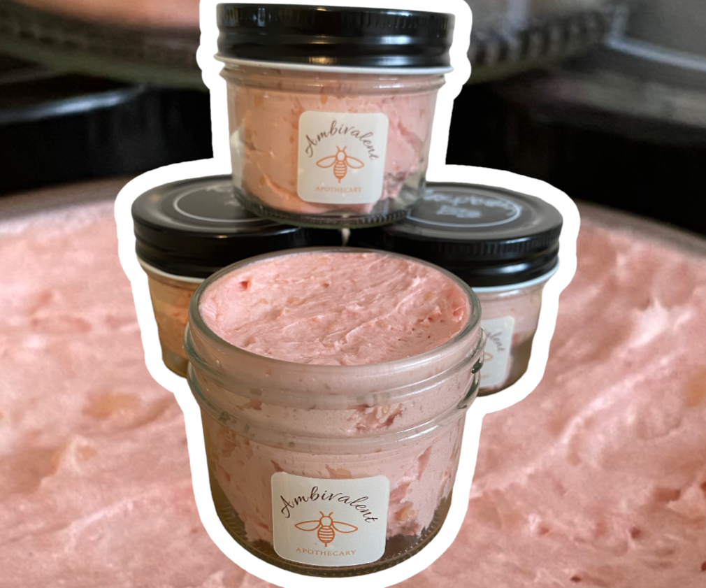 All Natural Organic Raspberry Whipped Body Butter