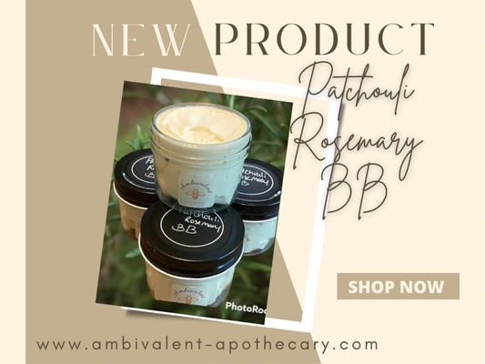 All-Natural Patchouli Rosemary Whipped Body Butter